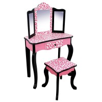 Masuta de toaleta copii cu 3 oglinzi, sertar si scaun ROZ- Vanity Table and Stool Masuta de toaleta copii cu 3 oglinzi, sertar si scaun ROZ- Vanity Table and Stool